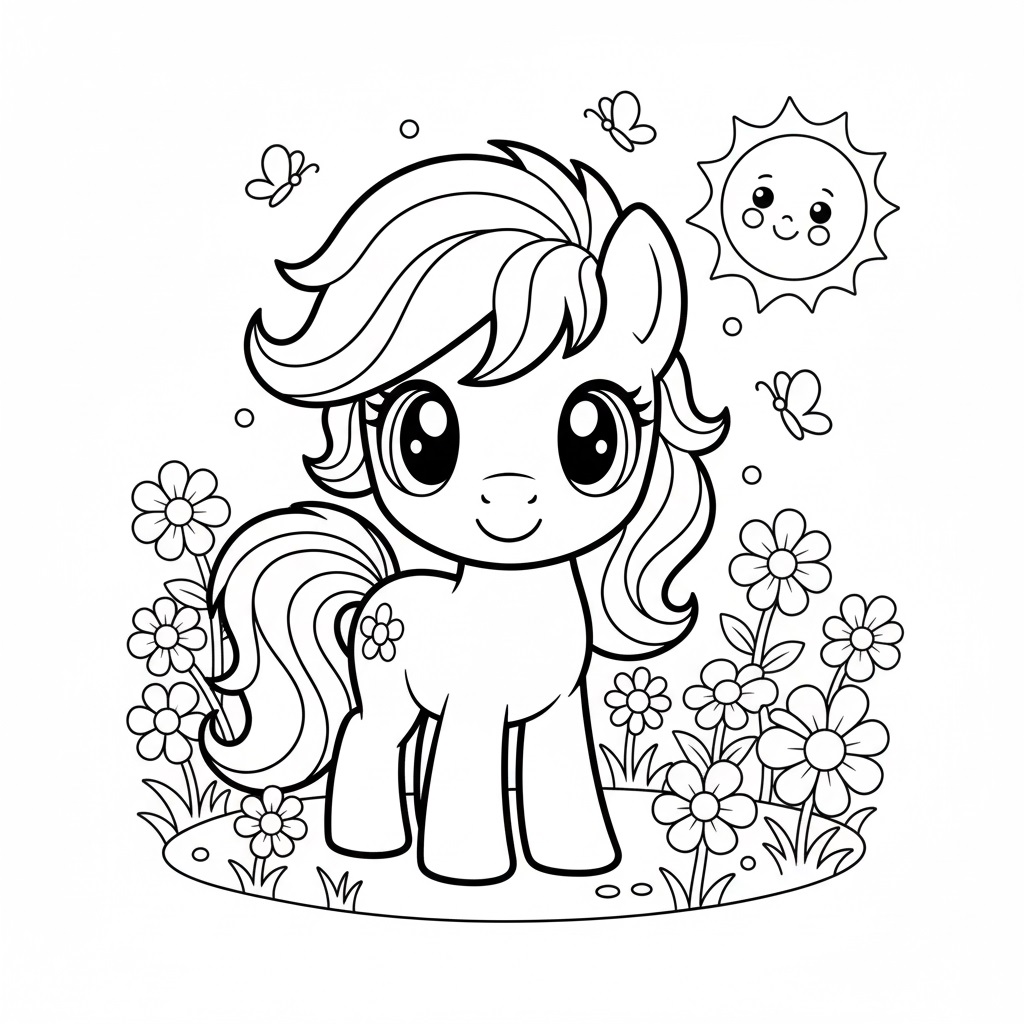 pony boyama sayfası etkinlikarsiv boyama sayfası