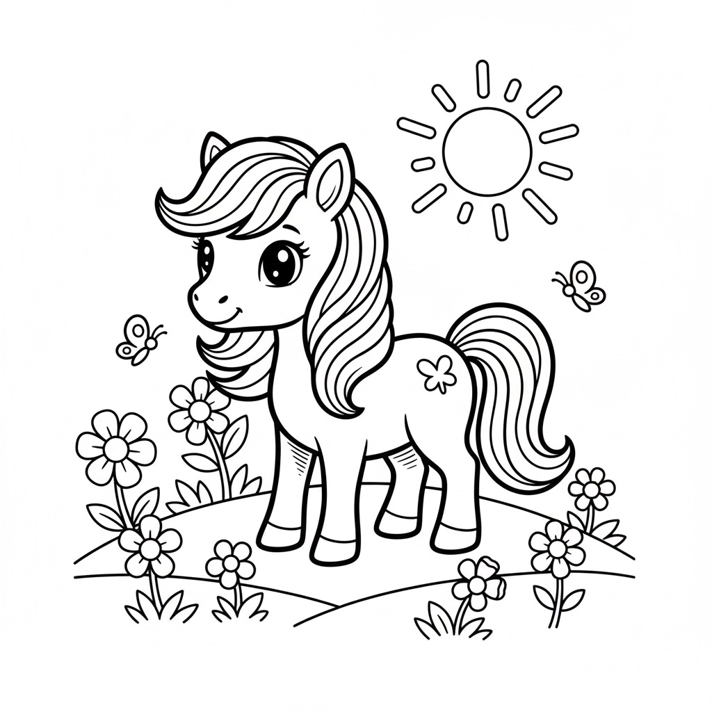 pony boyama sayfası etkinlikarsiv boyama sayfası